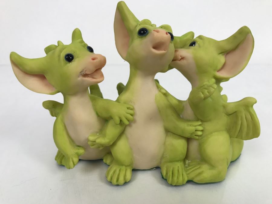 Whimsical World Of Pocket Dragons - Sees All… Knows All - 1995 Real Musgrave/CWAL/CWSL - Handmade For Flambro - Exclusive USA Distributor  [Photo 2]