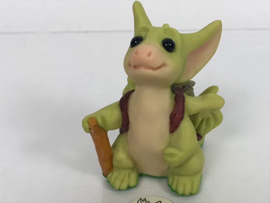 Whimsical World Of Pocket Dragons - On The Road Again - In Box With Information Pamphlet - 1996 Real Musgrave/CWSL - Flambro [MV $50-$70]