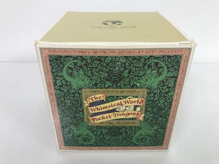 Whimsical World Of Pocket Dragons - On The Road Again - In Box With Information Pamphlet - 1996 Real Musgrave/CWSL - Flambro [MV $50-$70] [Photo 2]