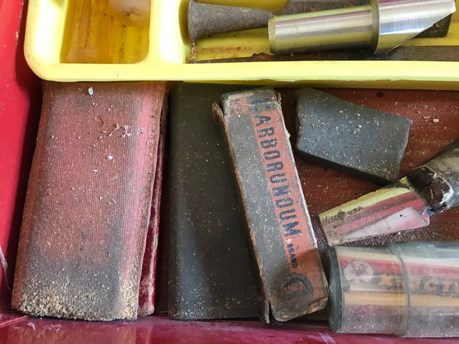 5-Drawer Roller Toolbox Cabinet Loaded With Tools Including Craftsman Sockets, Craftsman Wrenches, Screwdrivers, Knives, Chisels, Pliers, Power Tools - SEE ALL PHOTOS [Photo 22]