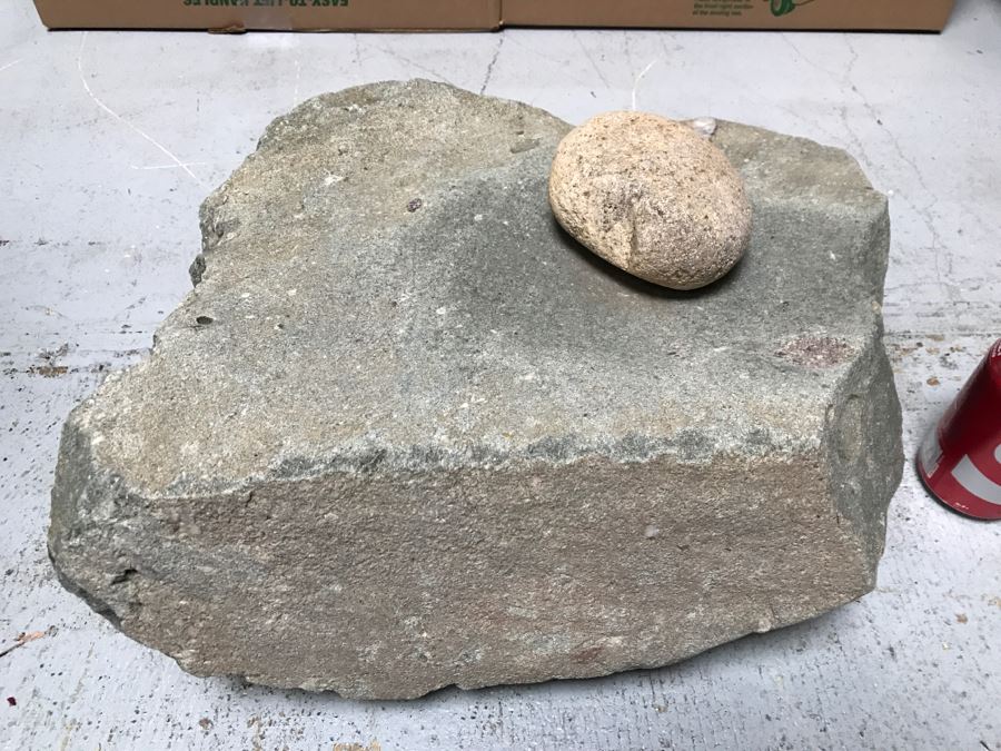 HUGE Native American Metate And Mano Grinding Stone