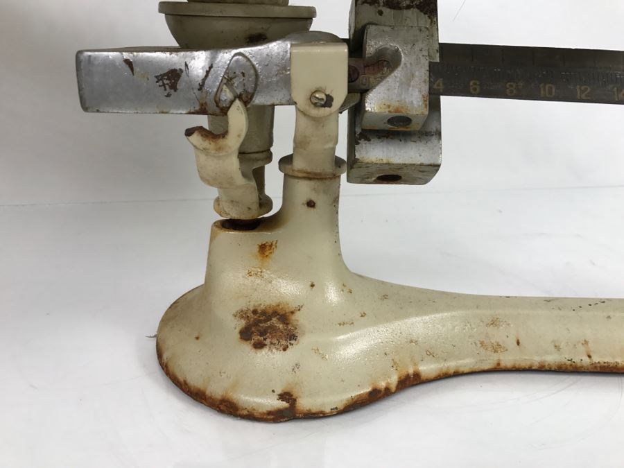 Vintage Scale With Wicker Baby Basket [Photo 11]