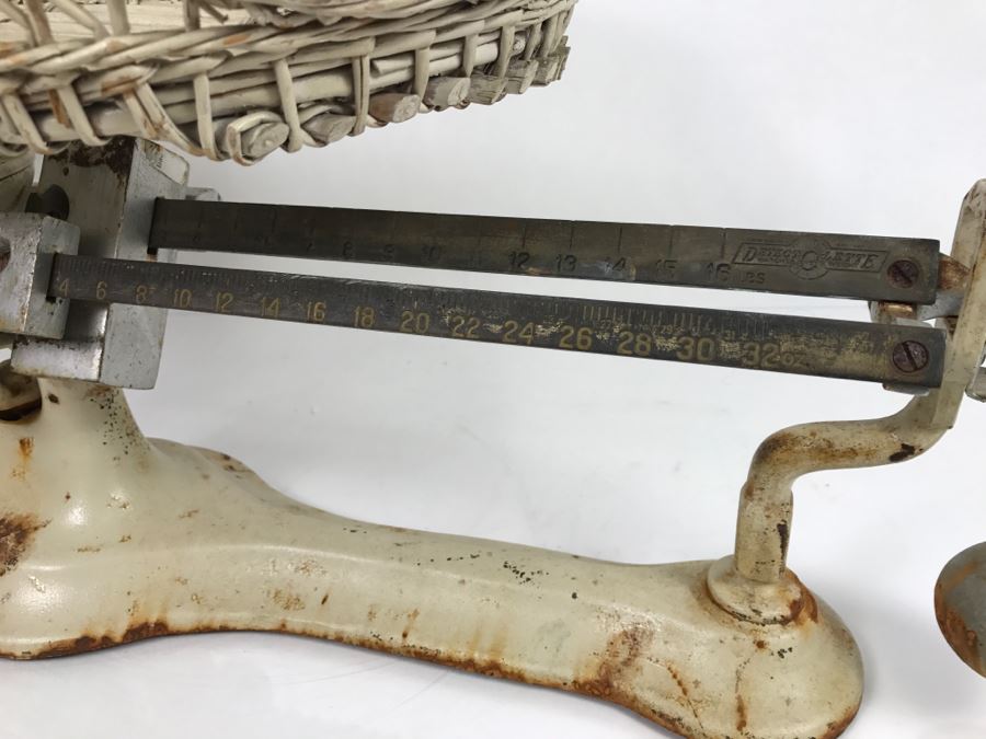Vintage Scale With Wicker Baby Basket [Photo 9]