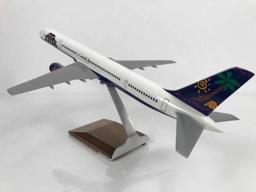 Pacific Miniatures PacMin Precision 1/100 Scale Model Airplane Of American Trans Air ATA Boeing 757-300 With Box [Photo 13]