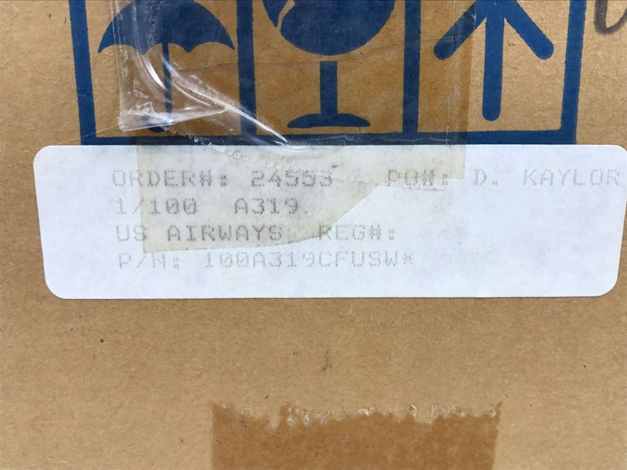 Pacific Miniatures PacMin Precision 1/100 Scale Model Airplane Of US Airways A319 With Box [Photo 16]