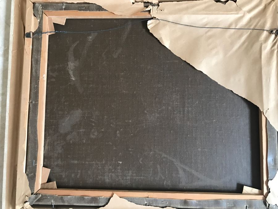 Original Hannes Rosenow Mid-Century Oil Painting On Canvas German Painter 1925-2000 24' X 19' [Photo 19]