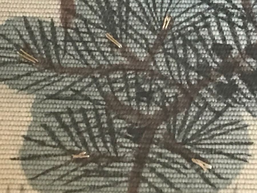 Original Vintage Japanese Silk Landscape Painting Nicely Framed 30' X 36' [Photo 22]