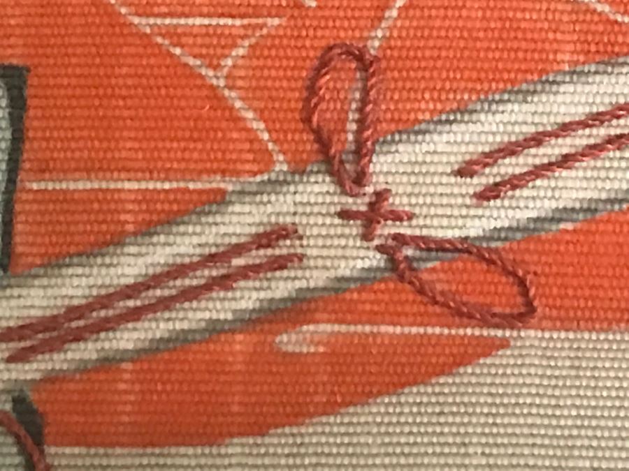 Original Vintage Japanese Silk Landscape Painting Nicely Framed 30' X 36' [Photo 20]