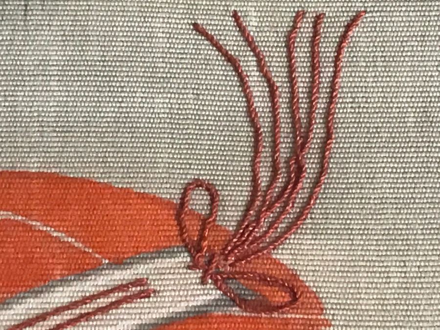 Original Vintage Japanese Silk Landscape Painting Nicely Framed 30' X 36' [Photo 21]