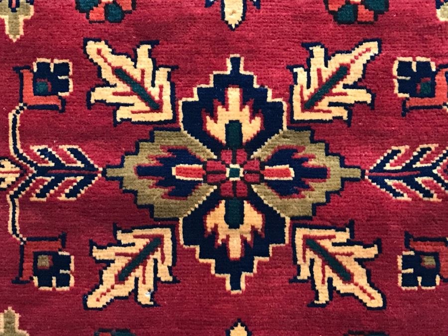 Hand Knotted Persian Runner Rug M. H. S. C. Reds Yellows Blacks 33' X 112' [Photo 12]