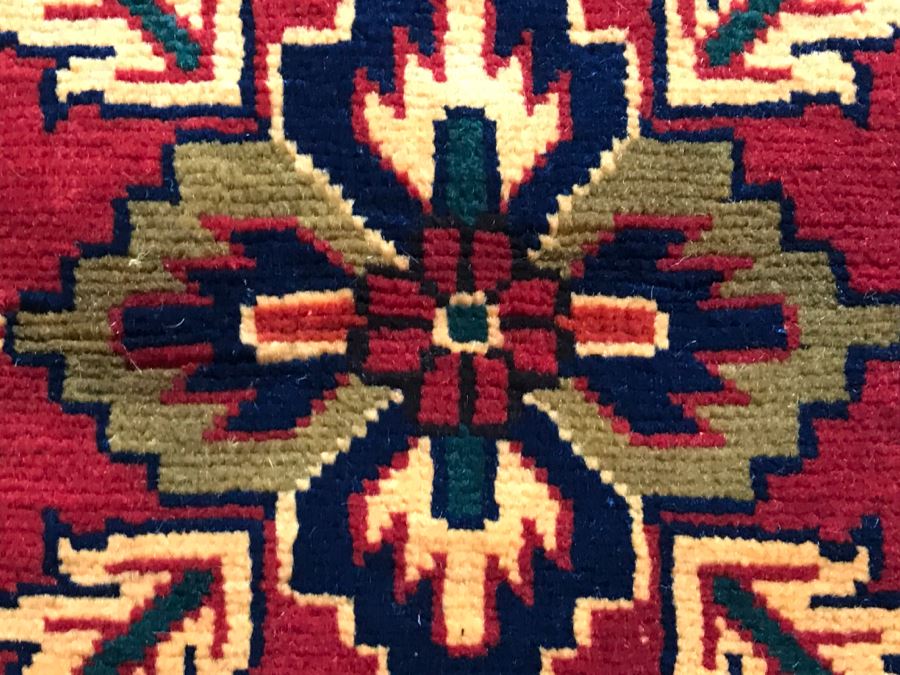 Hand Knotted Persian Runner Rug M. H. S. C. Reds Yellows Blacks 33' X 112' [Photo 13]