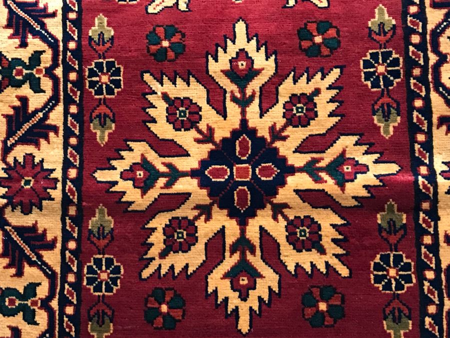 Hand Knotted Persian Runner Rug M. H. S. C. Reds Yellows Blacks 33' X 112' [Photo 11]