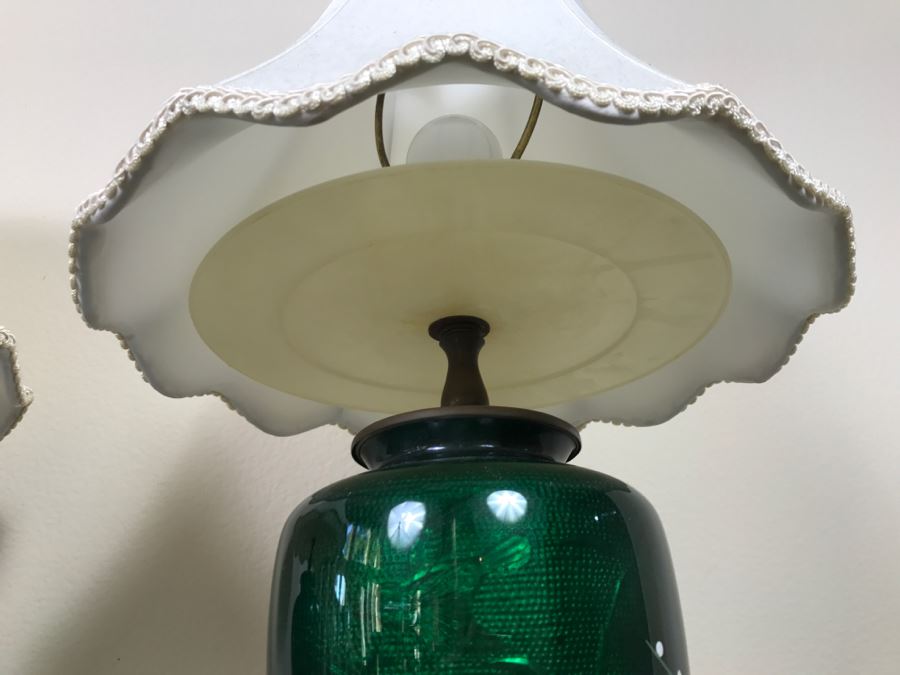 Pair Of Stunning Japanese Cloisonne Lamps [Photo 14]