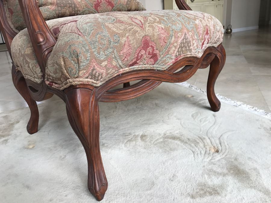 Pair Of Stunning BERNHARDT Large Upholstered Armchairs - See Photos [Photo 5]