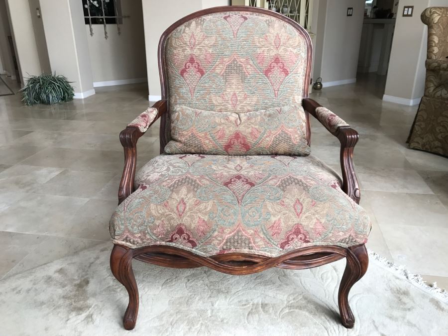 Pair Of Stunning BERNHARDT Large Upholstered Armchairs - See Photos [Photo 1]