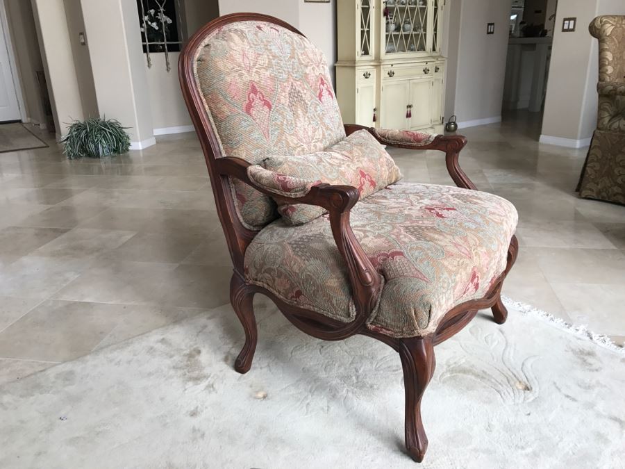 Pair Of Stunning BERNHARDT Large Upholstered Armchairs - See Photos [Photo 3]