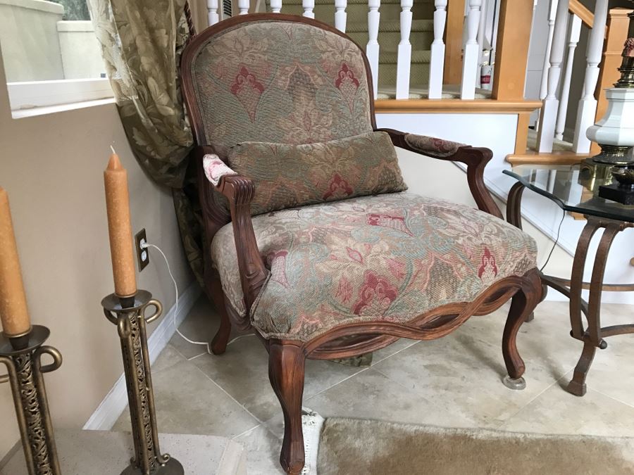 Pair Of Stunning BERNHARDT Large Upholstered Armchairs - See Photos [Photo 13]