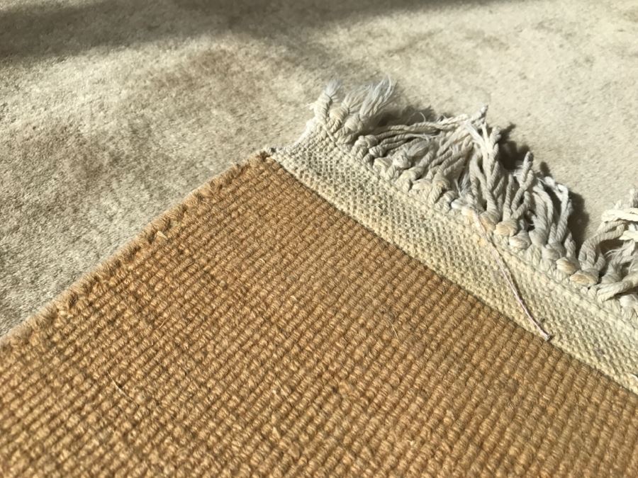 Large Tan Wool Area Rug 106'W X 143'L [Photo 6]