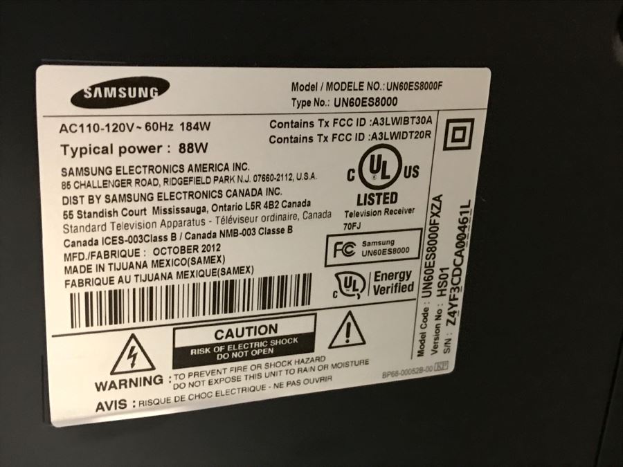 Samsung UN60ES8000F 60-Inch 1080p 240Hz 3D Slim LED HDTV With (7) Pairs Of 3D Active Glasses, Smart Evolution Kit, Samsung Keyboard And IR Blaster VG-IRB2000 [Photo 12]