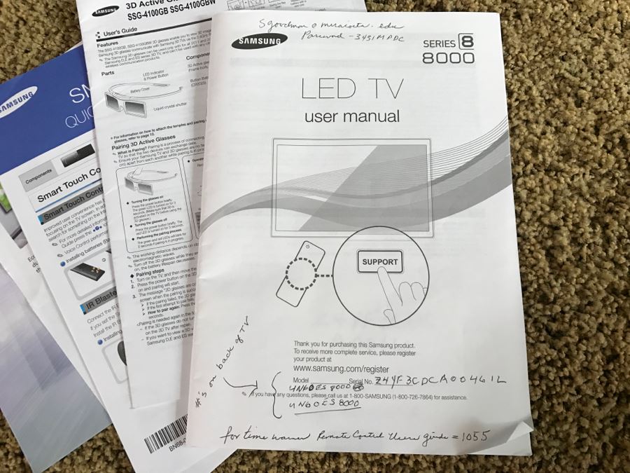 Samsung UN60ES8000F 60-Inch 1080p 240Hz 3D Slim LED HDTV With (7) Pairs Of 3D Active Glasses, Smart Evolution Kit, Samsung Keyboard And IR Blaster VG-IRB2000 [Photo 28]