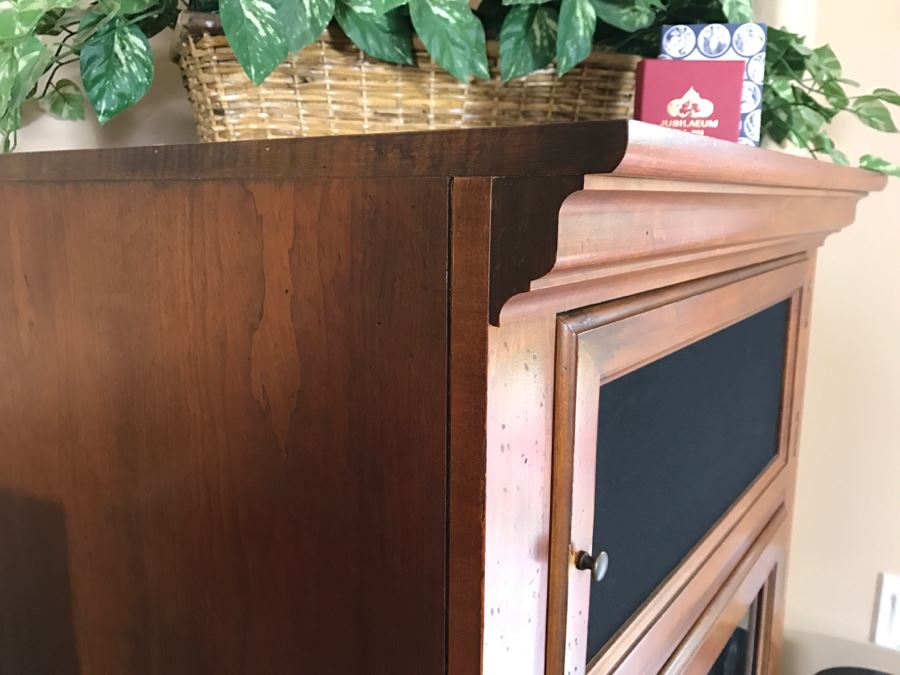 Pair Of Wooden Media Tower Cabinets With Top Speaker Cabinet [Photo 4]