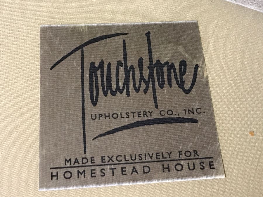 Pair Of Large Upholstered Armchairs With Matching Ottomans 51'W [Photo 8]