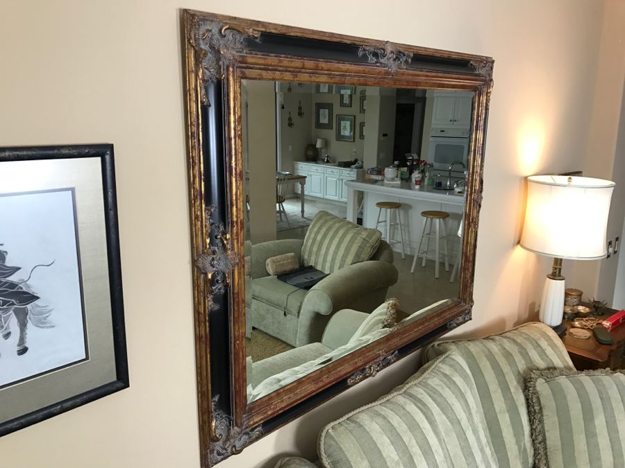 Stunning Beveled Glass Wall Mirror 58' X 45' [Photo 6]