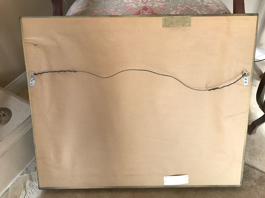 Stunning Gilt Wood Designer Beveled Glass Wall Mirror 33' X 27' [Photo 7]