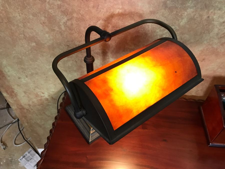 Wooden Ball And Claw Writing Desk With 2-Drawers With Desk Lamp, Desk Organizer And Basket With Office Supplies [Photo 13]