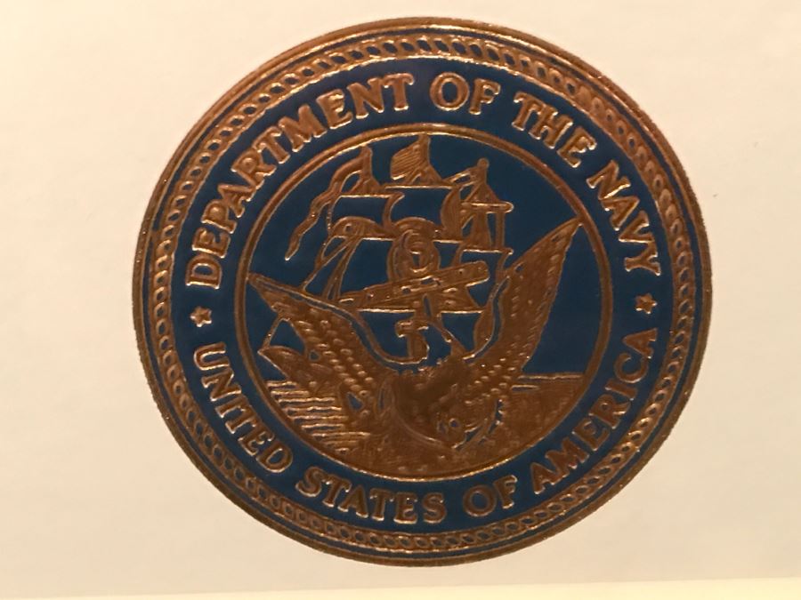 Framed Ships And Submarines Of The United States Navy Chart 33' X 28.5' [Photo 14]