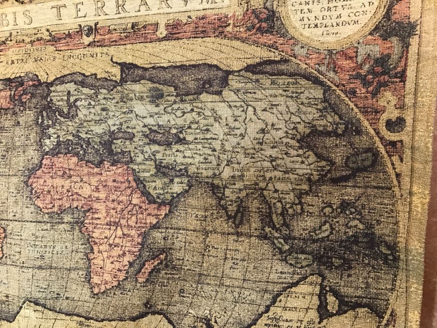 Map Of The World Tapestry With Rod And Wall Mounting Hardware 52' X 37' [Photo 13]