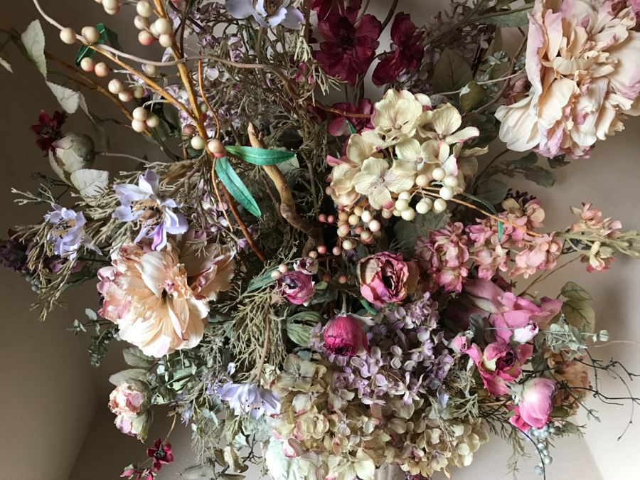 Large Potted Artificial Floral Arrangement [Photo 5]