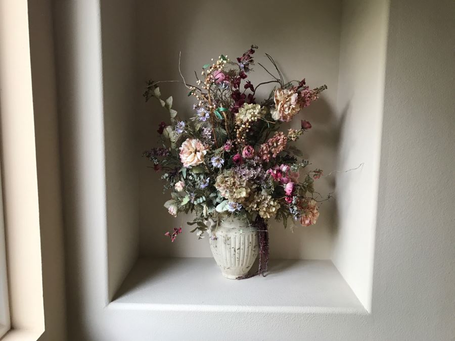 Large Potted Artificial Floral Arrangement [Photo 2]