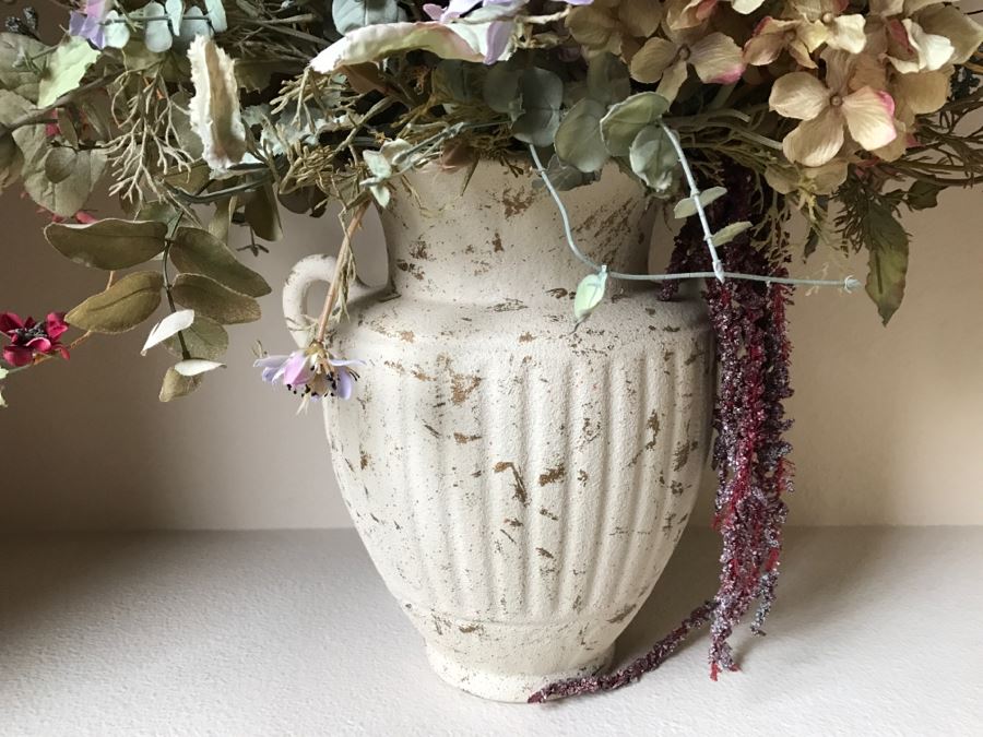 Large Potted Artificial Floral Arrangement [Photo 3]