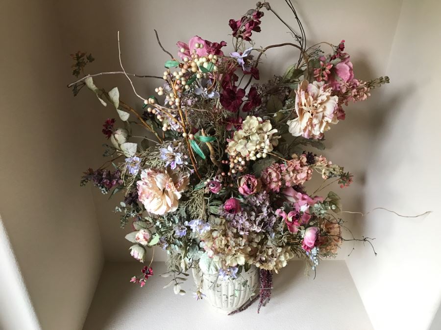 Large Potted Artificial Floral Arrangement [Photo 4]
