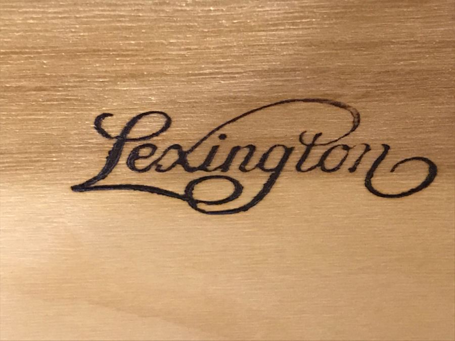 Lexington Furniture 3-Piece Filing Cabinet Table With Upper Bookshelf  [Photo 7]