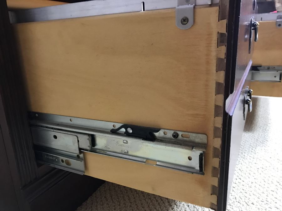 Lexington Furniture 3-Piece Filing Cabinet Table With Upper Bookshelf  [Photo 11]