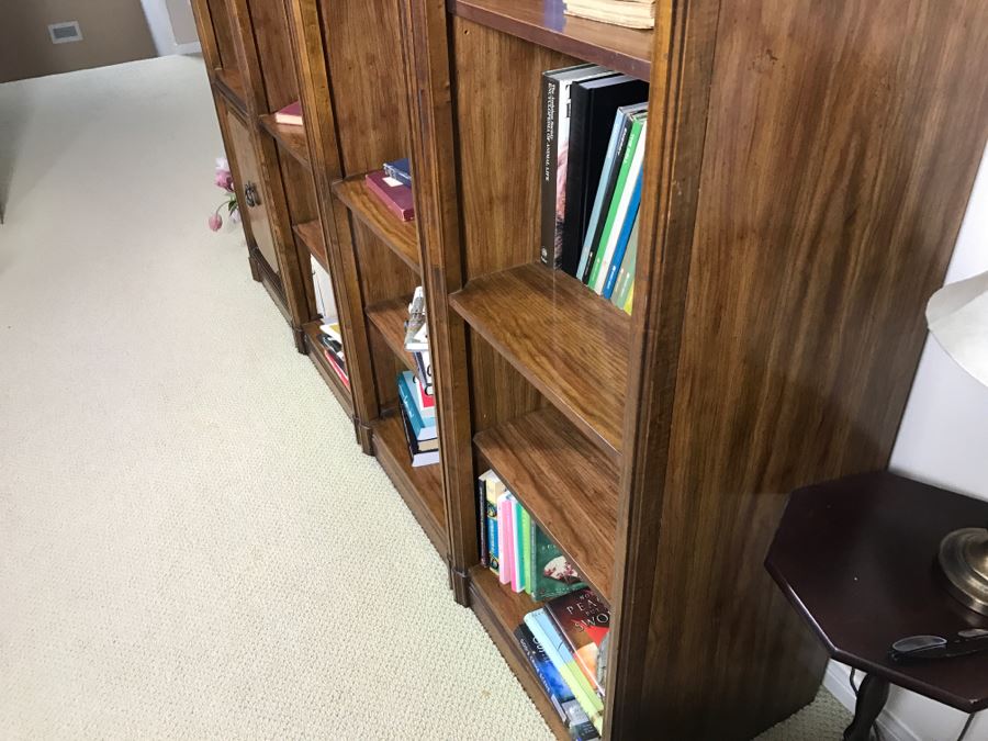 (4) Vertical Adjustable Shelf Bookcases - Each Measures 20'W X 17.5'D X 75.5'H [Photo 4]