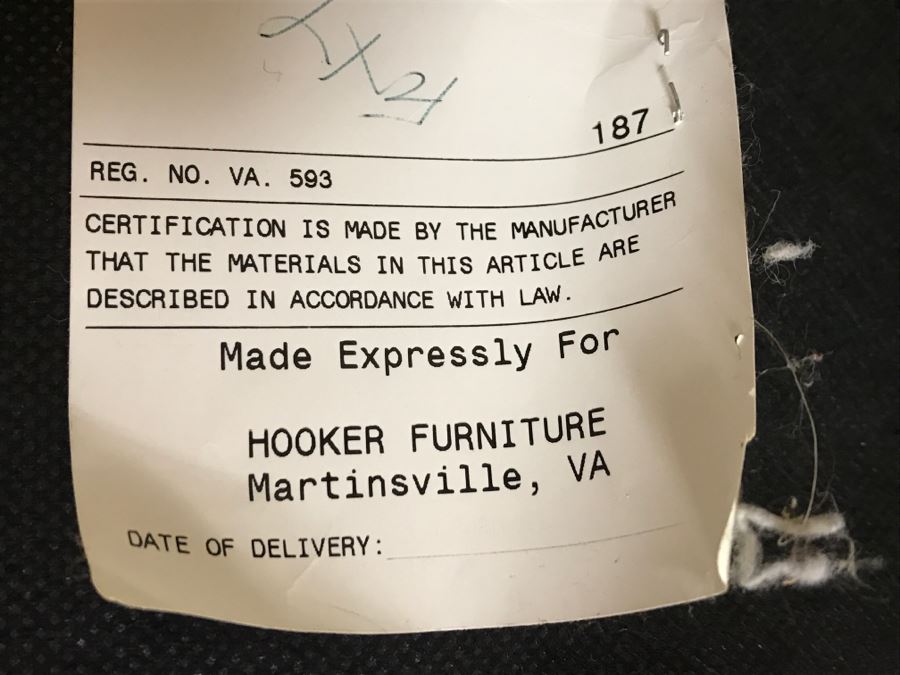 Hooker Furniture Leather Office Chair With Brass Nails [Photo 9]