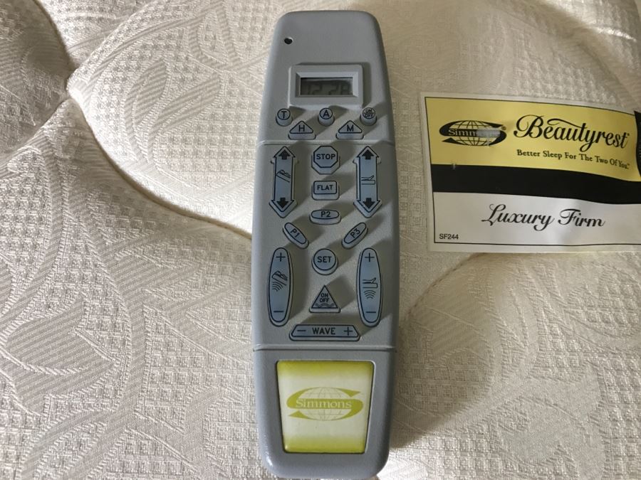 simmons electric bed remote control