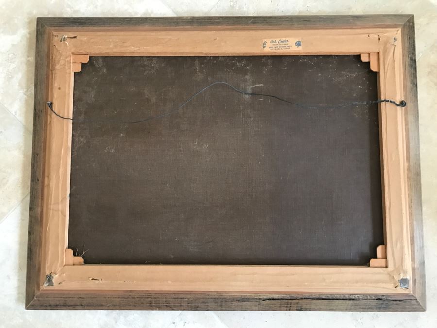 Original Hannes Rosenow Mid-Century Oil Painting On Canvas German Painter 1925-2000 [Photo 18]