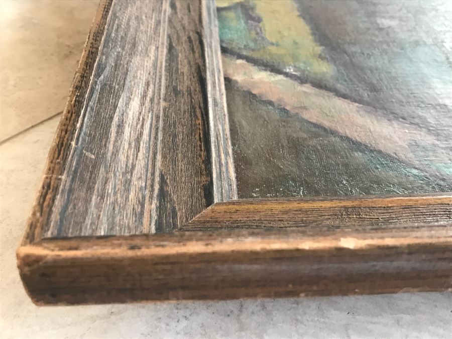 Original Hannes Rosenow Mid-Century Oil Painting On Canvas German Painter 1925-2000 [Photo 16]