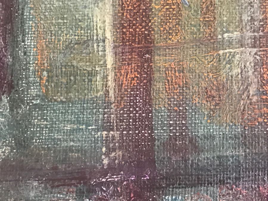 Original Hannes Rosenow Mid-Century Oil Painting On Canvas German Painter 1925-2000 [Photo 11]