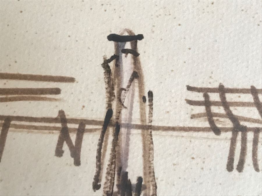 Original Hannes Rosenow Mid-Century Pen And Ink Sketch Sept. 1958 'St Maries De La Mer' Southern France Coast German Painter 1925-2000 [Photo 10]