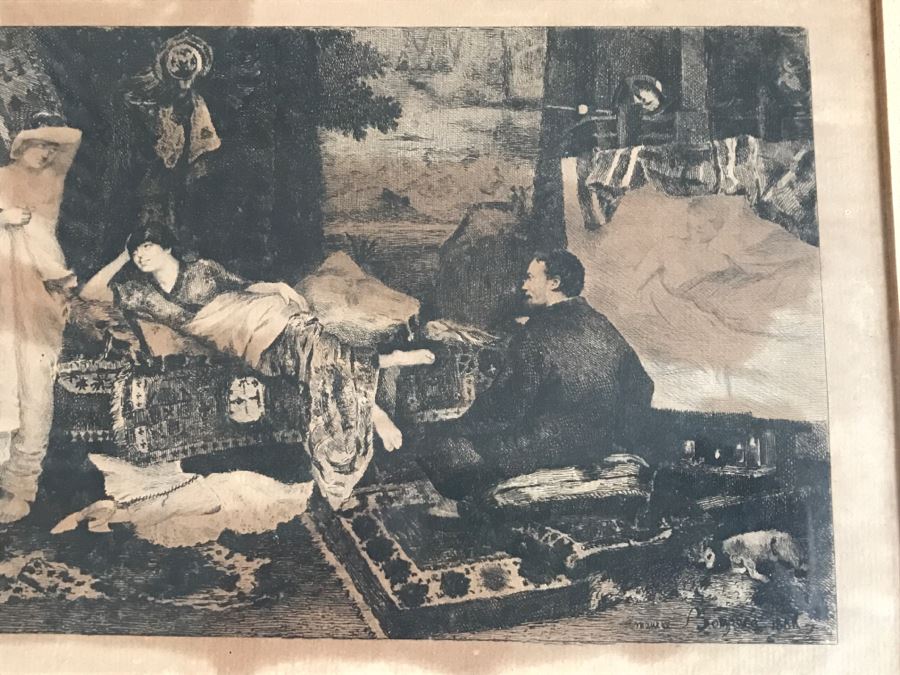 Maurice Bompard (1857-1936) Etching Un début à l'atelier [Photo 6]