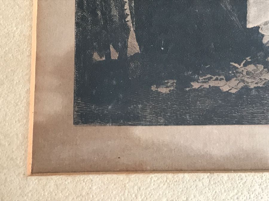 Maurice Bompard (1857-1936) Etching Un début à l'atelier [Photo 25]