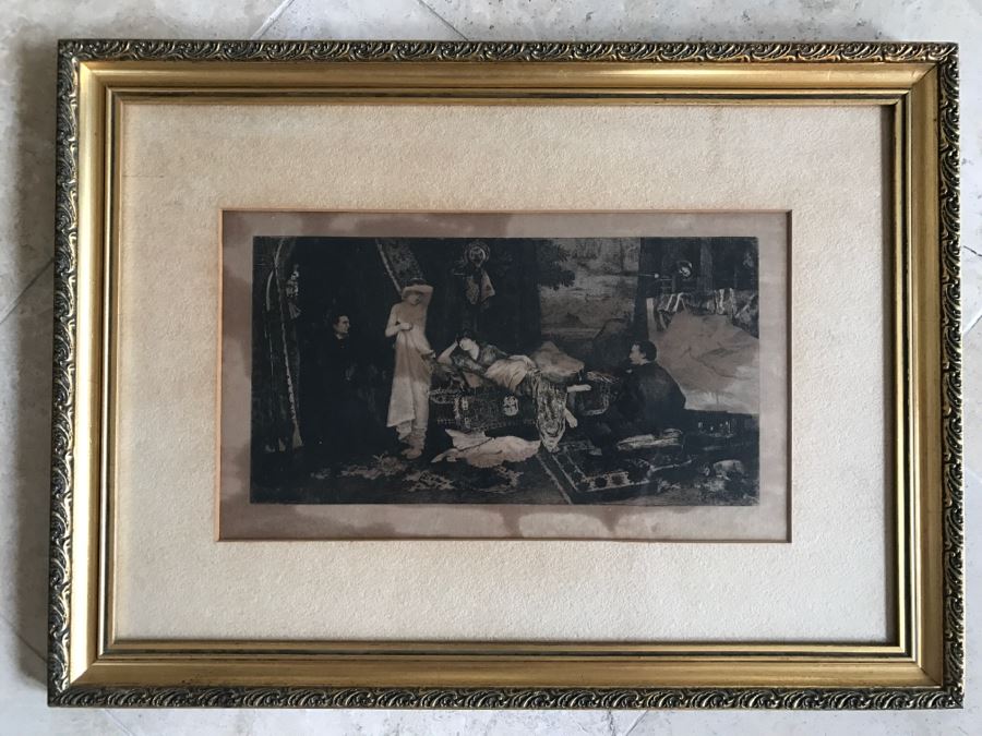 Maurice Bompard (1857-1936) Etching Un début à l'atelier [Photo 3]