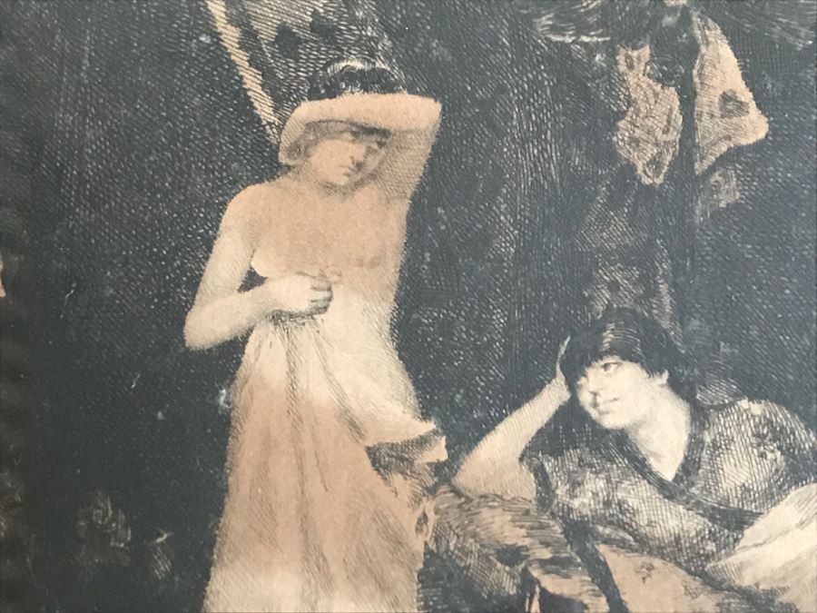 Maurice Bompard (1857-1936) Etching Un début à l'atelier [Photo 17]