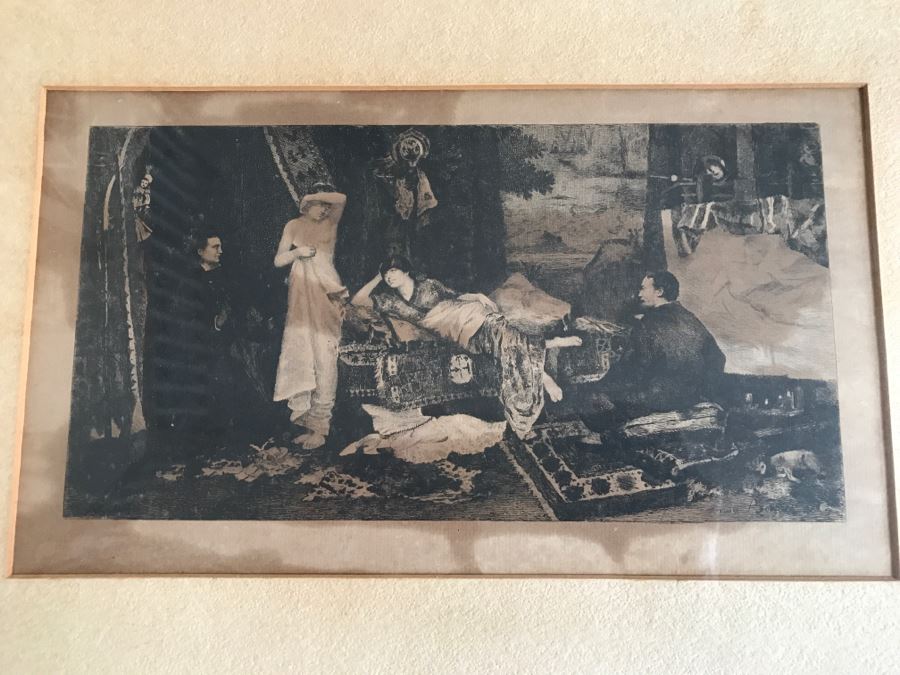 Maurice Bompard (1857-1936) Etching Un début à l'atelier [Photo 2]