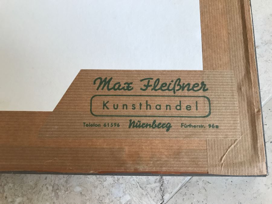 Framed Signed Etching [Photo 21]